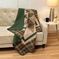 Donna Sharp Pine Star Washable Hypoallergenic Midweight Throw