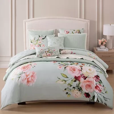 Bebejan Rose On Misty 8-pc. Reversible Comforter Set