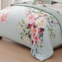 Bebejan Rose On Misty 8-pc. Reversible Comforter Set