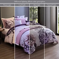 Bebejan Plum Petal 8-pc. Reversible Comforter Set