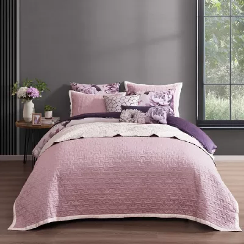 Bebejan Plum Petal 8-pc. Reversible Comforter Set
