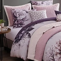 Bebejan Plum Petal 8-pc. Reversible Comforter Set