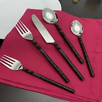 Vibhsa Black 20-pc. Flatware Set