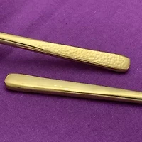 Vibhsa Golden Hammared 20-pc. Flatware Set