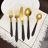 Vibhsa Golden 20-pc. Flatware Set