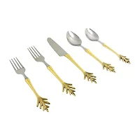 Vibhsa Royal Golden 20-pc. Flatware Set