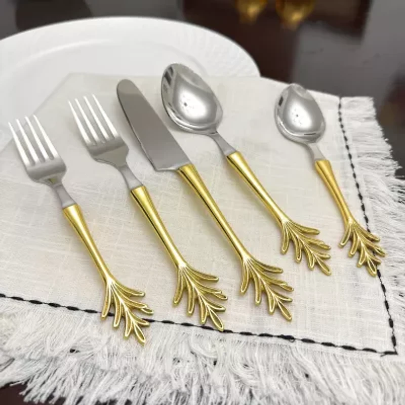 Vibhsa Royal Golden 20-pc. Flatware Set