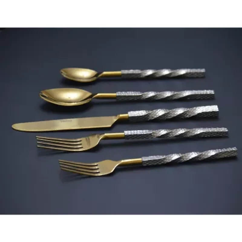 Vibhsa Silver Oranated 20-pc. Flatware Set