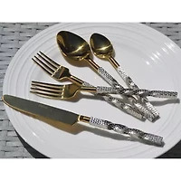 Vibhsa Silver Oranated 20-pc. Flatware Set