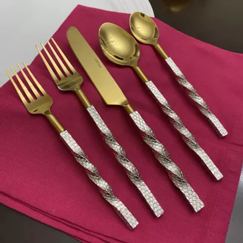 Vibhsa Silver Oranated 20-pc. Flatware Set