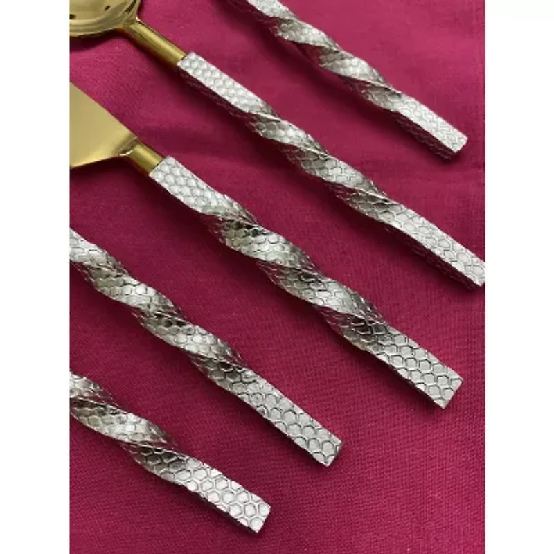 Vibhsa Silver Oranated 20-pc. Flatware Set