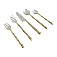 Vibhsa Golden Swirl 20-pc. Flatware Set