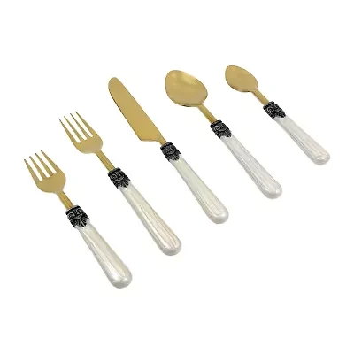 Vibhsa Royal White 20-pc. Flatware Set