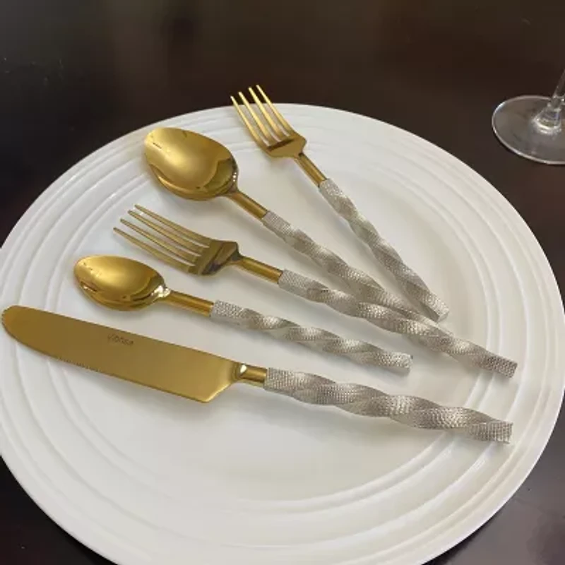 Vibhsa Silver Oranated 20-pc. Flatware Set