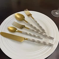 Vibhsa Silver Oranated 20-pc. Flatware Set