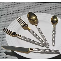 Vibhsa Silver Oranated 20-pc. Flatware Set