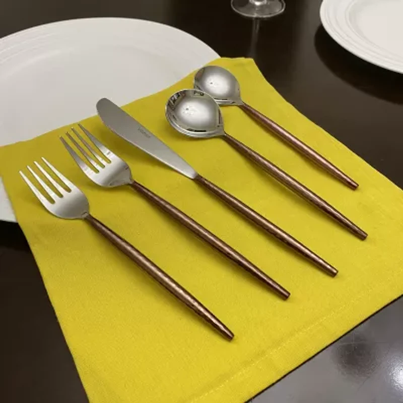 Vibhsa Hammered 20-pc. Flatware Set