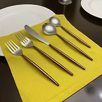 Vibhsa Hammered 20-pc. Flatware Set