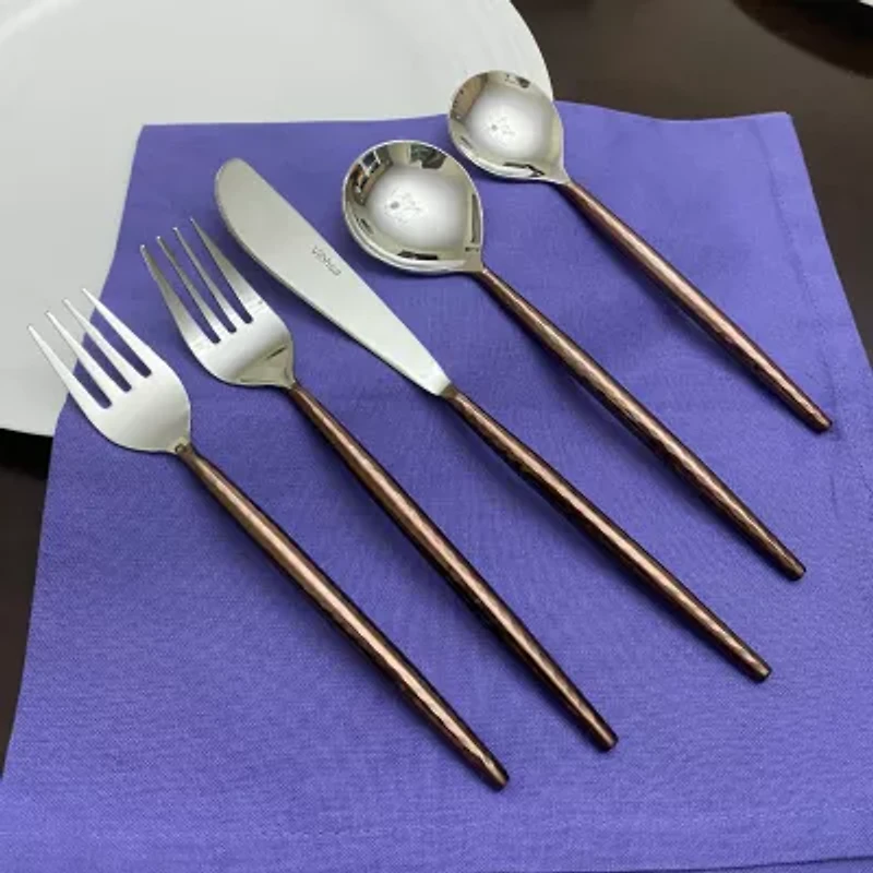 Vibhsa Hammered 20-pc. Flatware Set