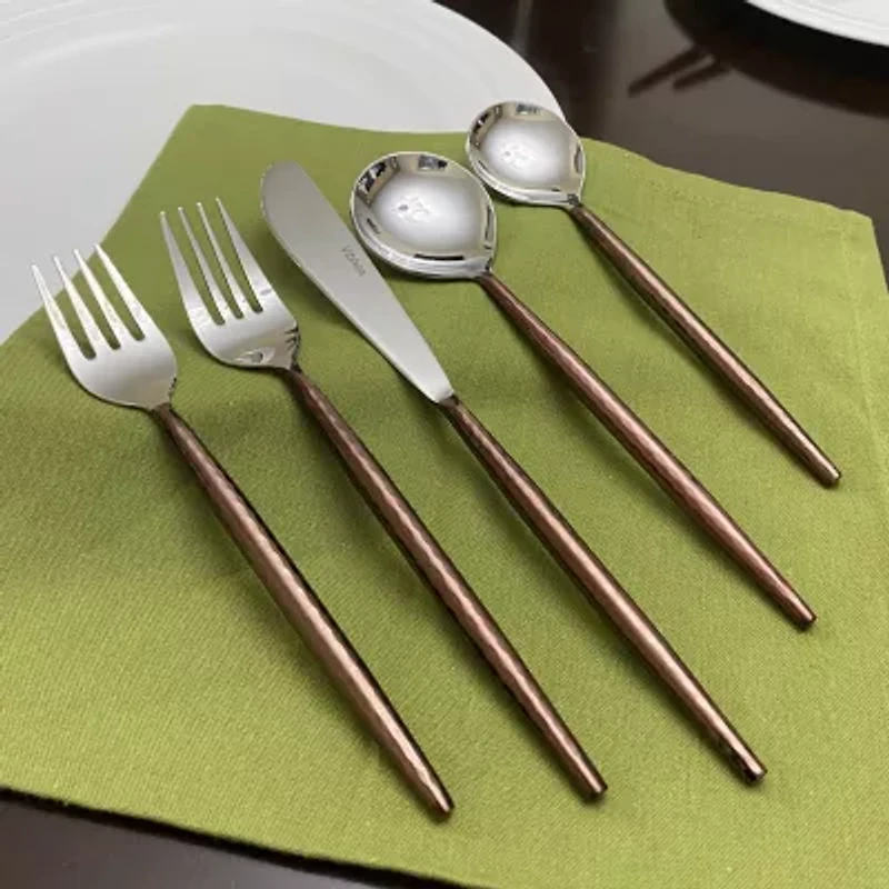 Vibhsa Hammered 20-pc. Flatware Set