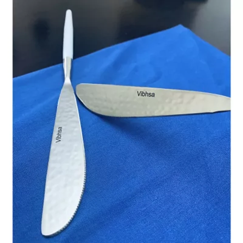 Vibhsa White Hammared 20-pc. Flatware Set