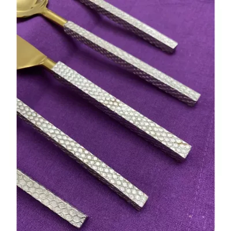 Vibhsa Silver Oranated 20-pc. Flatware Set