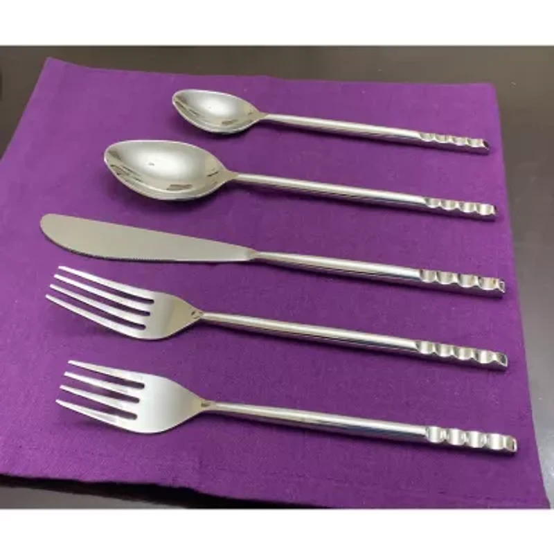 Vibhsa Curved 20-pc. Flatware Set