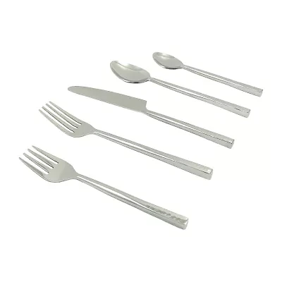 Vibhsa Silver Hammered 20-pc. Flatware Set