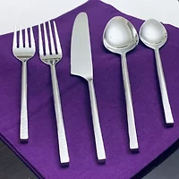 Vibhsa Silver Hammered 20-pc. Flatware Set