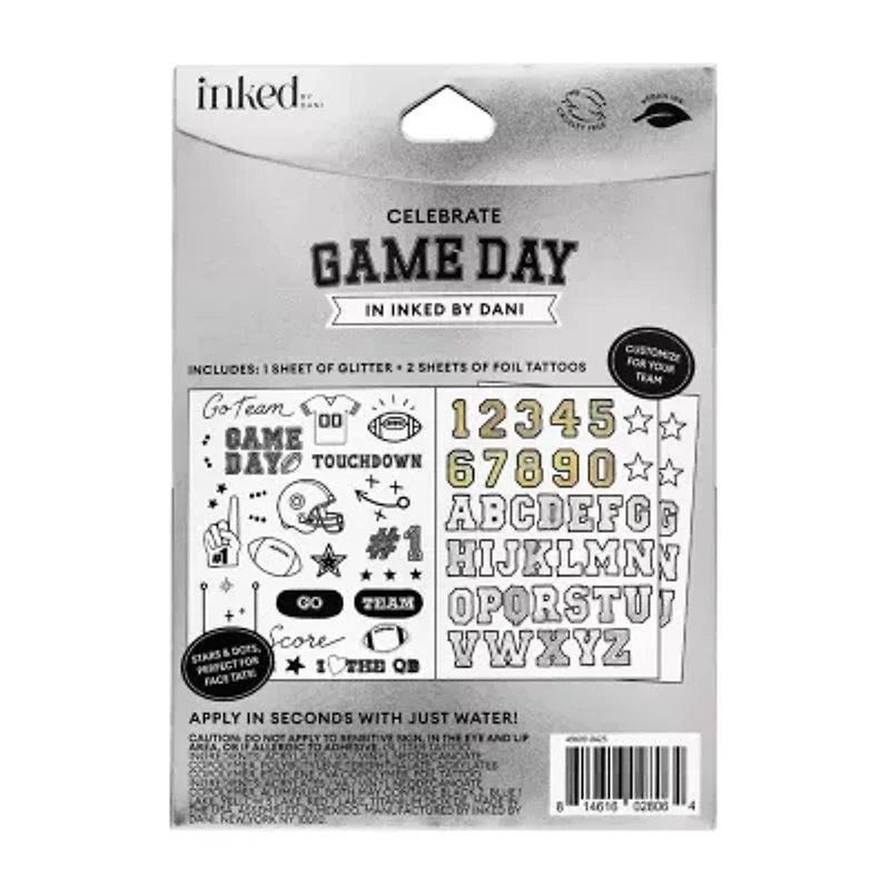 Inked By Dani Game Day Temporary Tattoo Kit