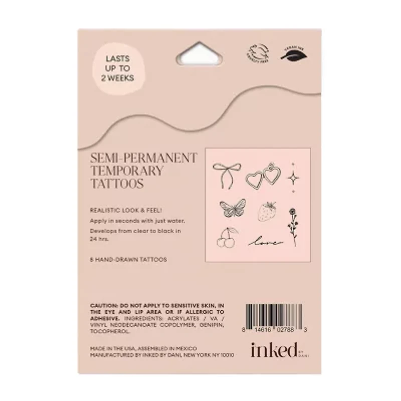 Inked By Dani Temporary Tattoos