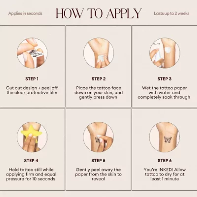 Inked by Dani Paradise Temporary Tattoos