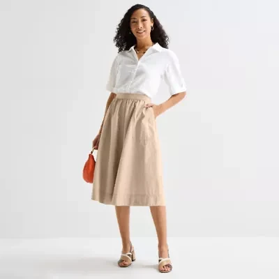 Liz Claiborne Womens Long Full Skirt