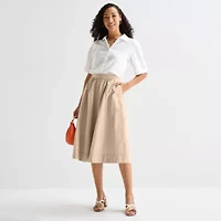 Liz Claiborne Womens Long Full Skirt