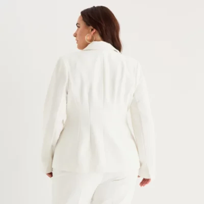 Bold Elements Womens Plus Regular Fit Suit Jacket