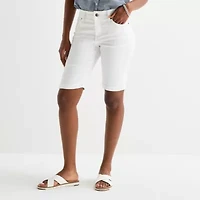 St. John's Bay Womens 11" Tall Bermuda Short