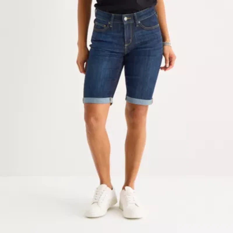 St. John's Bay Womens 11" Tall Bermuda Short