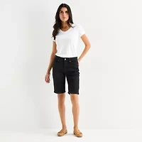 St. John's Bay Womens 11" Tall Bermuda Short