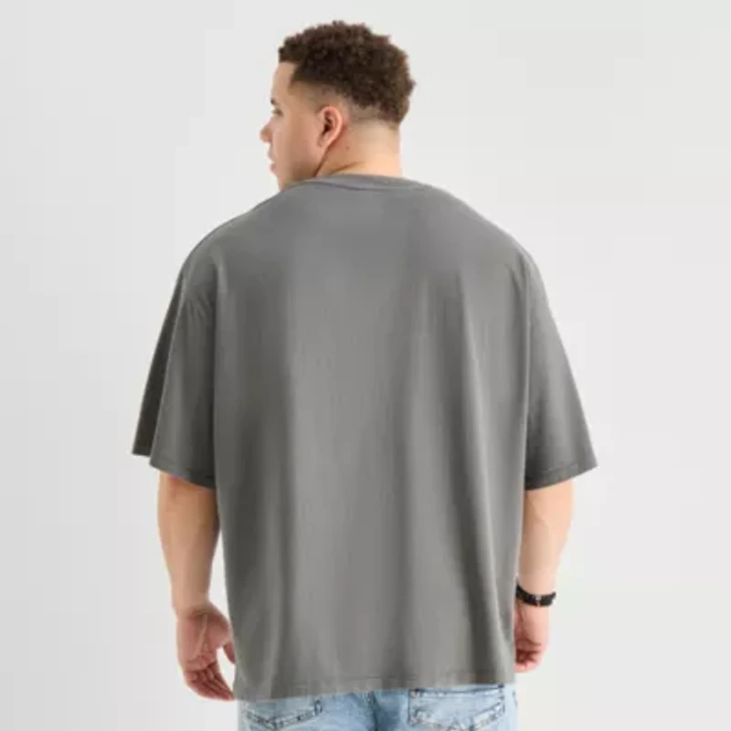 Arizona Mens Crew Neck Short Sleeve Big and Tall T-Shirt