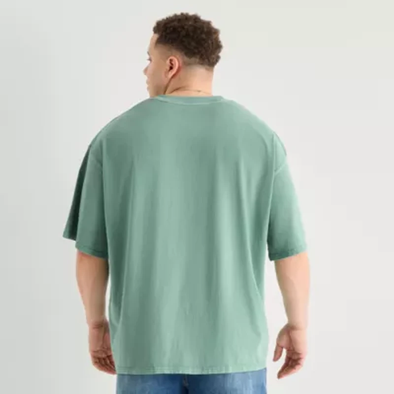 Arizona Mens Crew Neck Short Sleeve Big and Tall T-Shirt