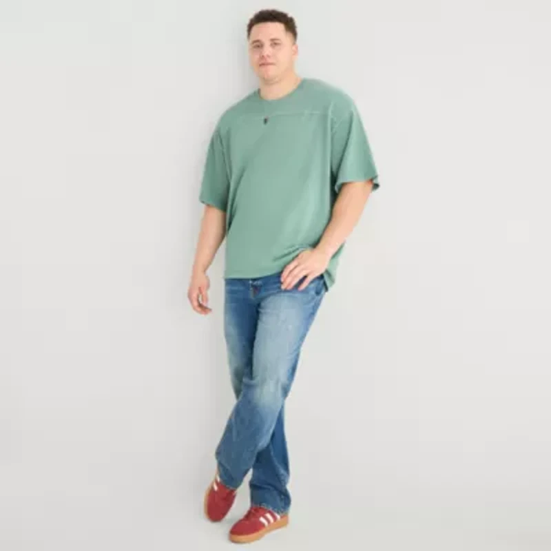 Arizona Mens Crew Neck Short Sleeve Big and Tall T-Shirt