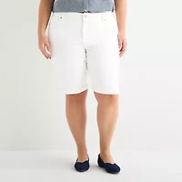 St. John's Bay Womens 11" Plus Bermuda Short