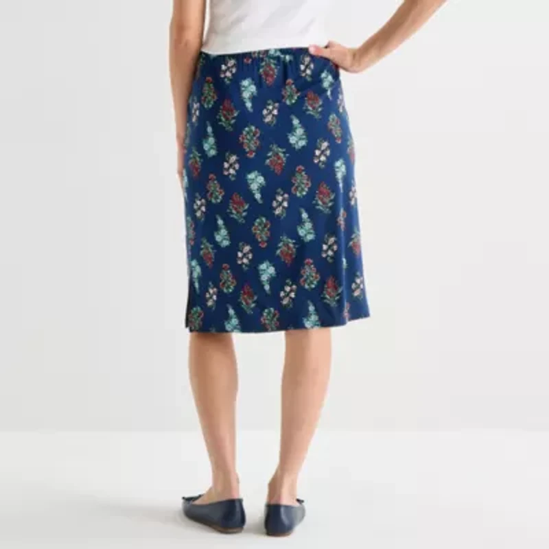 St. John's Bay Womens Midi A-Line Skirt