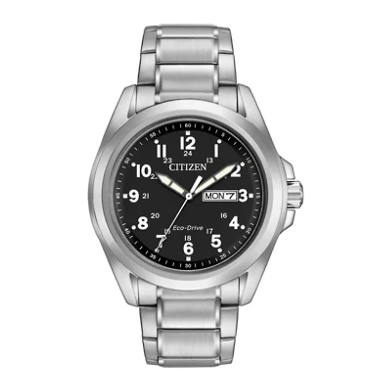 Citizen Chandler Mens Silver Tone Stainless Steel Bracelet Watch Aw0050-82e
