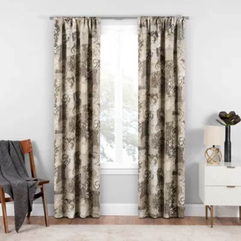 Eclipse Chiswick Rod Pocket Blackout Single Curtain Panel
