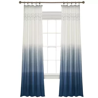 Vue Signature Arashi  Fashion Rod Pocket Light-Filtering Single Curtain Panel