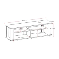 Corliving Bakersfield Living Room Accents TV Stand