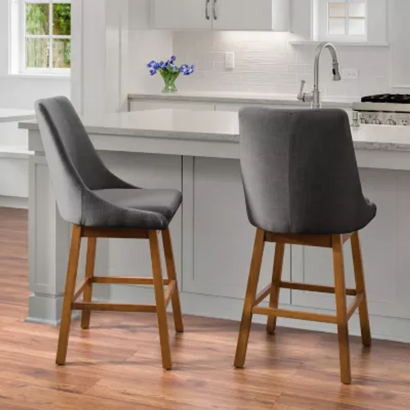 Corliving Boston Dining Collection 2-pc. Upholstered Bar Stool