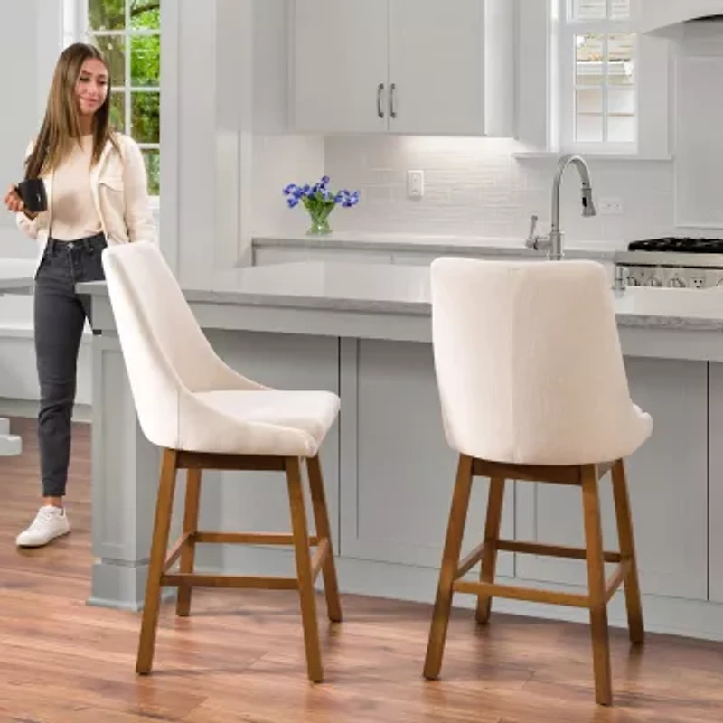 Corliving Boston Dining Collection 2-pc. Upholstered Bar Stool