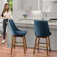 Corliving Boston Dining Collection 2-pc. Upholstered Bar Stool